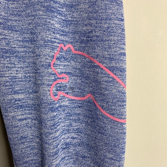 Puma Girls Purplish-Blue Athletic Performance Jogger Leggings Size Large (10/12) - Picture 3 of 12